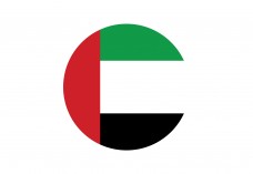 Circular Flag of United Arab Emirates | Vector free files