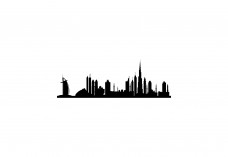 Dubai Skyline Free Vector | Vector free files